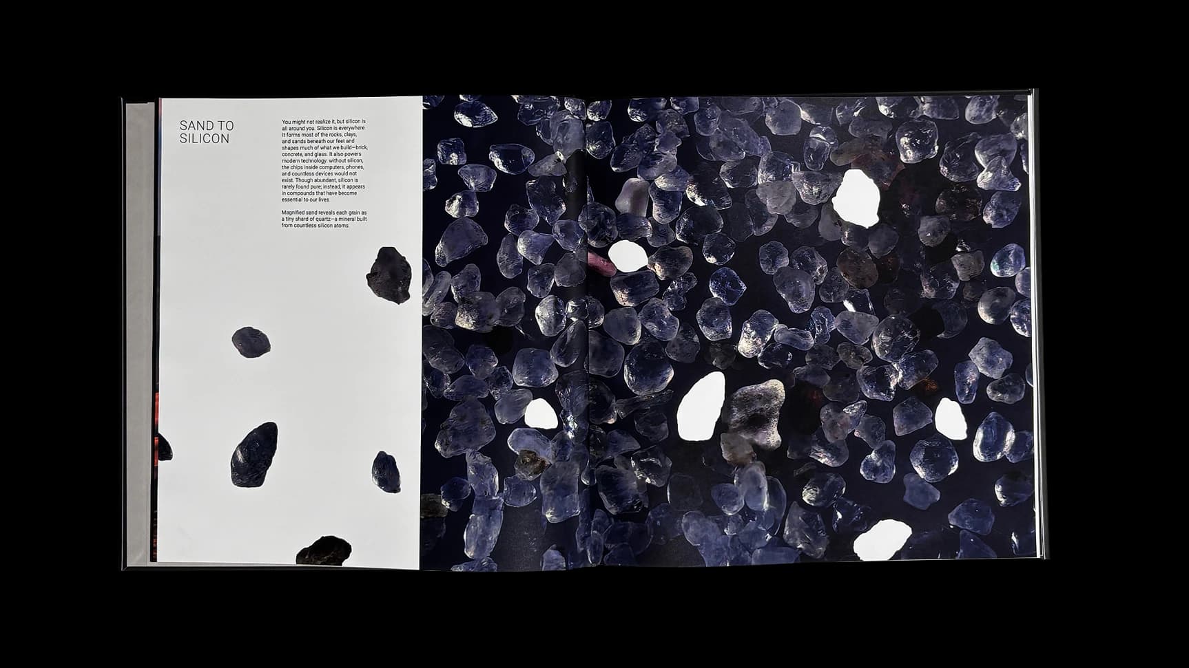 A spread from Part 01: Origins