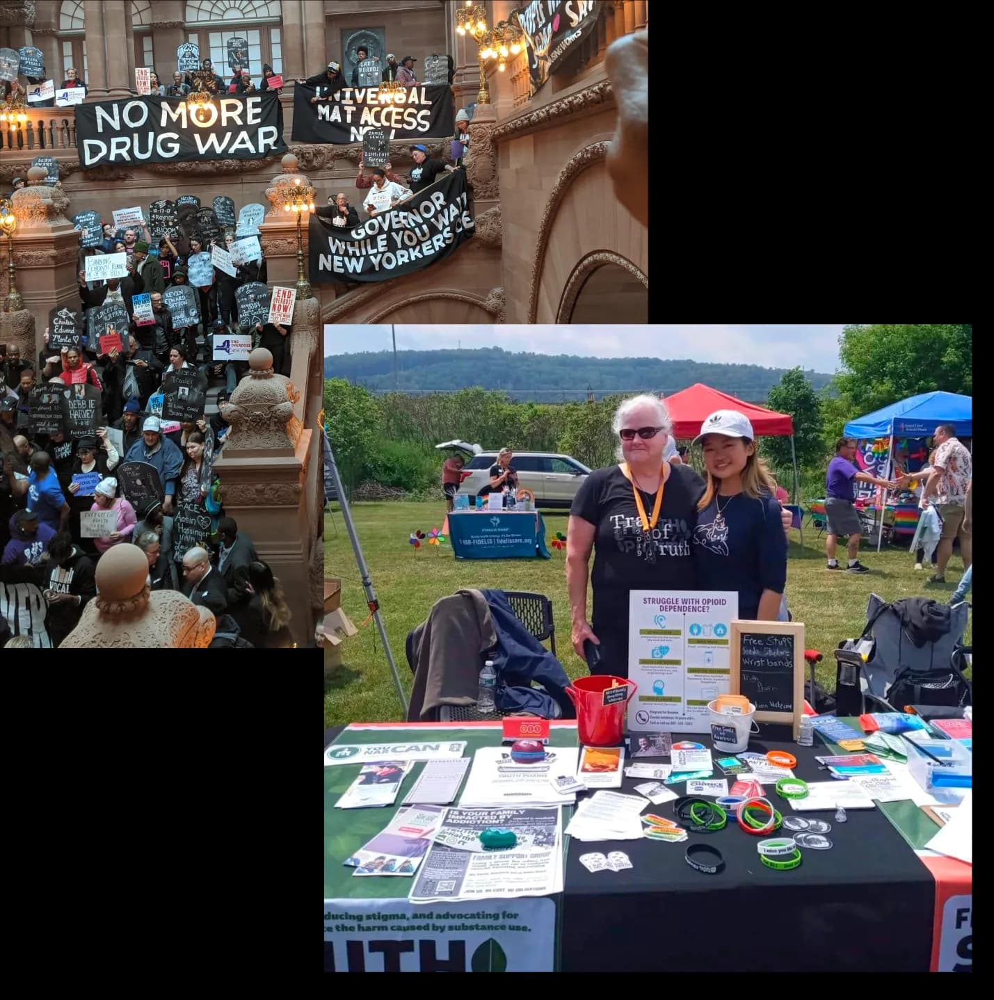 Research at advocacy events
